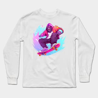 gorilla skater Long Sleeve T-Shirt